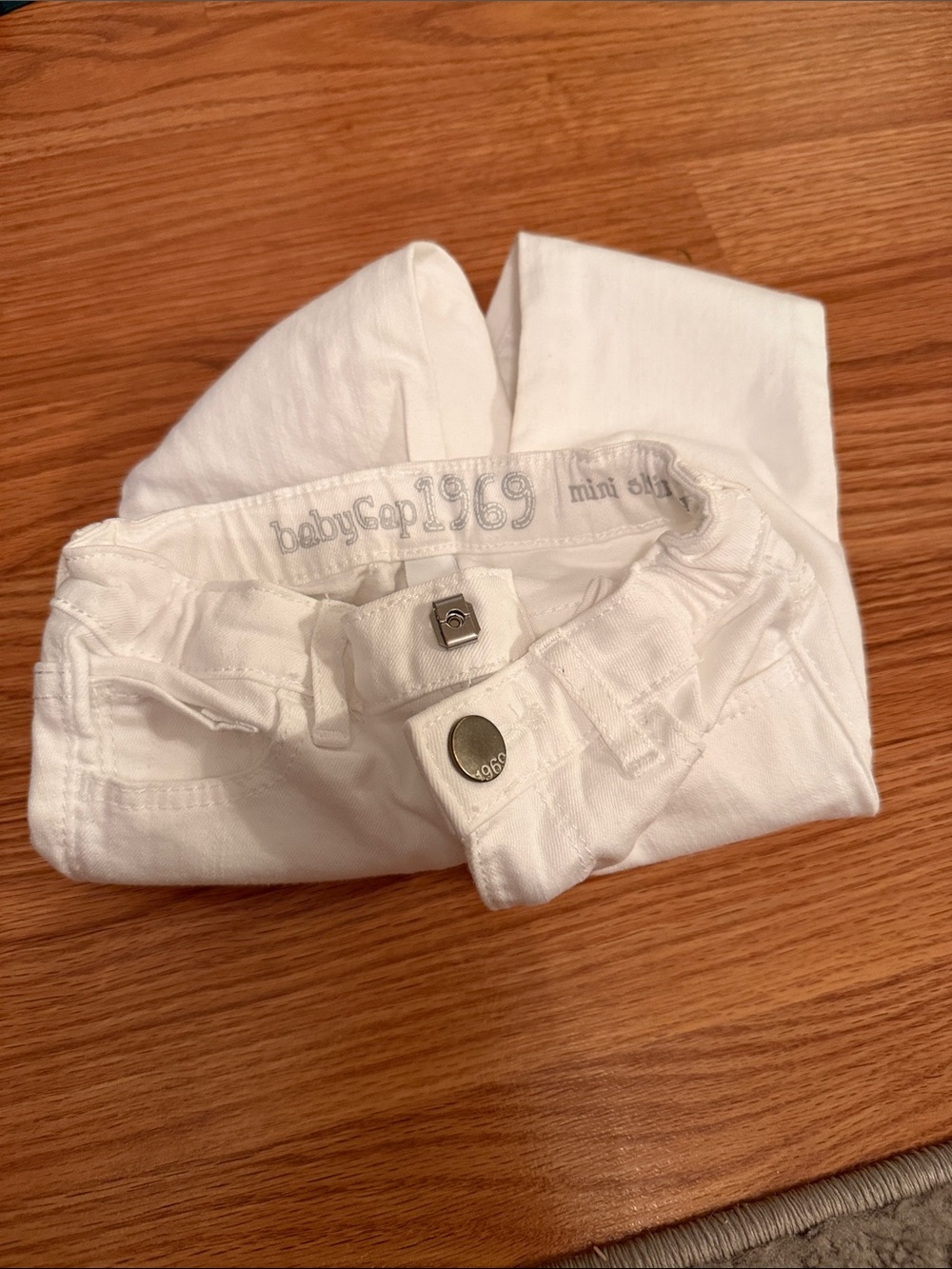 GAP White Baby Denim Jeans